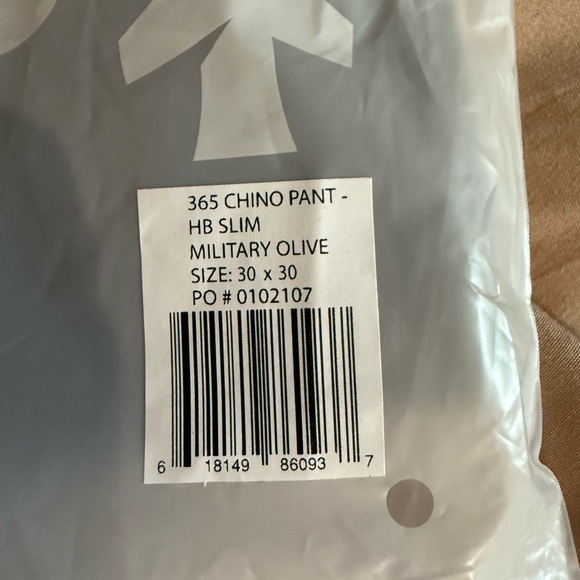 Flint and Tinder Men's 365 Chino Pant 30x30, Olive - NEW - Picture 4 of 4